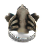 Zuni - Turquoise and Silver Knifewing God Ring c. 1950s, size 7