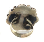 Navajo - Chrysocolla and Silver Ring c. 1950s, size 5.25