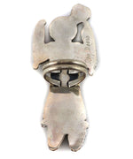 Roy Davis - Navajo - Multi-Stone Inlay and Silver Kachina Ring c. 1950s, size 8