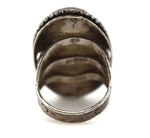 Navajo - Morenci Turquoise and Silver Ring c. 1950s, size 7.25