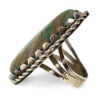 Navajo - Turquoise and Silver Ring c. 1950s, size 8