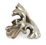 Navajo - Silver Sandcast Ring c. 1950s, size 9