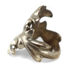 Navajo - Silver Sandcast Ring c. 1950s, size 9