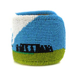 Marcus Amerman - Choctaw - Contemporary Beaded Leather Bracelet with Buffalo and Airplanes, size 7