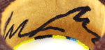 Marcus Amerman - Choctaw - Contemporary Beaded Leather Bracelet with Spectre and Divine Hand, size 6.75