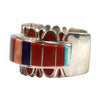 Vernon Haskie - Contemporary Navajo Multi-stone Inlay Bracelet, size 7