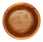 Robin Baker - Large Molokai Hawaiian Wooden Bowl with Legs and Carved Pictorials, 6.75" x 13.5"