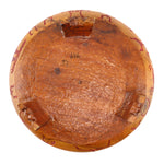 Robin Baker - Large Molokai Hawaiian Wooden Bowl with Legs and Carved Pictorials, 6.75" x 13.5"
