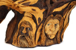Robin Baker - Large Molokai Hawaiian Wood Carved Sculpture, 14.75" x 24" x 13"