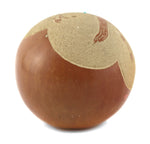 Roy (b. 1957) and Stella (1937-2006) Tanner - San Juan Redware Sgraffito Seed Jar with Raccoon Pictorial and Turquoise Inclusion c. 1979, 2.5" x 2.5"