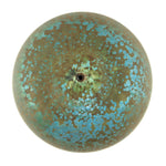 Rose Cabat (1914-2015) - Teal Blue and Tan Crystalline Feelie c. 1960s, 5.75" x 4"