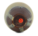Rose Cabat (1914-2015) - Teal Blue and Tan Crystalline Feelie c. 1960s, 5.75" x 4"