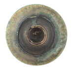 Rose Cabat (1914-2015) - Crystalline Forest Green Cup with Tan and Charcoal Speckles c. 1960s, 3.25" x 5"
