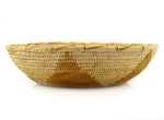 Tohono O'odham Basket with Squash Blossom Pictorial c. 1970-80s, 3" x 12.25"