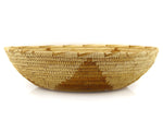 Tohono O'odham Basket with Squash Blossom Pictorial c. 1970-80s, 3" x 12.25"
