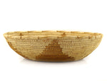Tohono O'odham Basket with Squash Blossom Pictorial c. 1970-80s, 3" x 12.25"