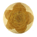 Tohono O'odham Basket with Squash Blossom Pictorial c. 1970-80s, 3" x 12.25"