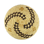 Tohono O'odham Polychrome Basket with Whirling Logs Design c. 1970-80s, 2.25" x 13"