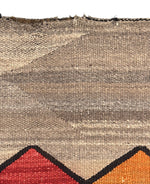 Navajo Double Saddle Blanket c. 1915, 49.5" x 34"