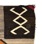 Navajo Double Saddle Blanket c. 1915, 49.5" x 34"
