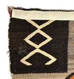 Navajo Double Saddle Blanket c. 1915, 49.5" x 34"