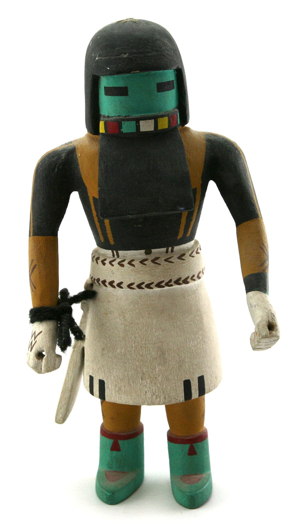 Hopi Long Hair Kachina, c. 1950-60s, 11" x 5.5" x 3" (K91052-1016-011)