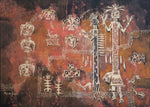 SOLD Agnes Sims (1910-1990) - Kachina Petroglyphs