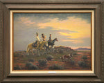 SOLD Lloyd Mitchell (1909-1978) - The Range Riders