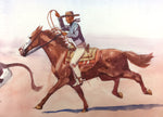 SOLD Leonard H. Reedy (1899-1956) - Roping a Steer