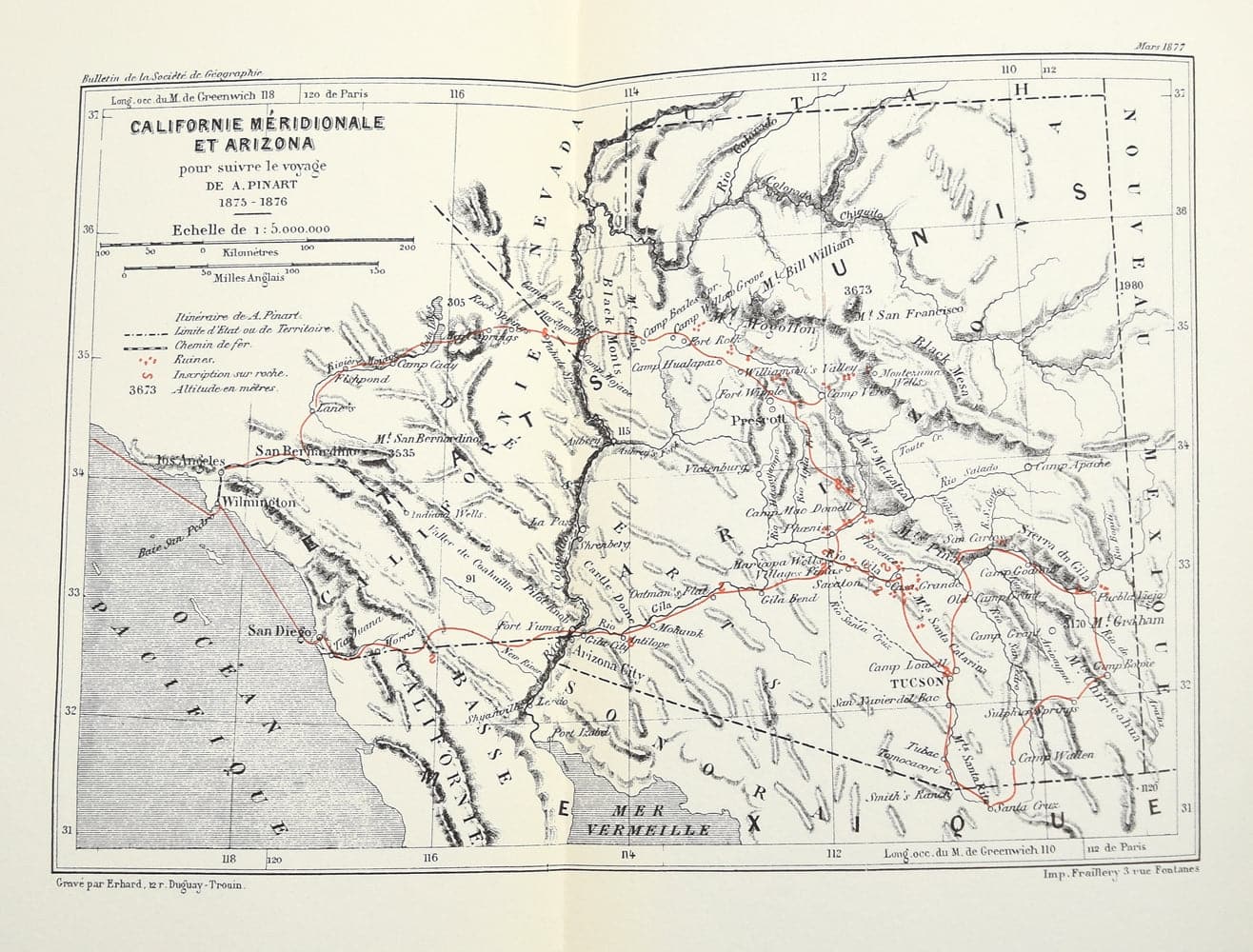 Alphonse Pinart - Journey to Arizona in 1876