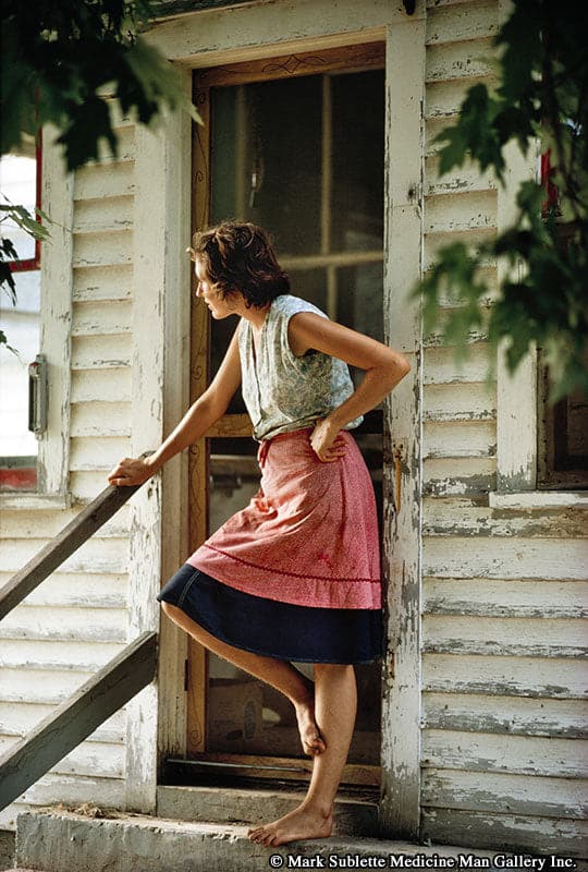 Nathan Benn - Woman at Kitchen Door, New Haven, Vermont, 1973