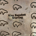 Alex Sanchez - Navajo Turquoise and Sterling Silver Bracelet, Contemporary, Size 6.75 (J90106-0711-020) 4
