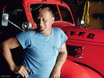 Nathan Benn - Blue Man, Red Truck, Prairie du Chien, Wisconsin, 1976