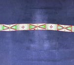 Lakota/Sioux Beaded Leather Strip with Trade Cloth c. 1940s, 45.5" x 40" (DW1314) 2