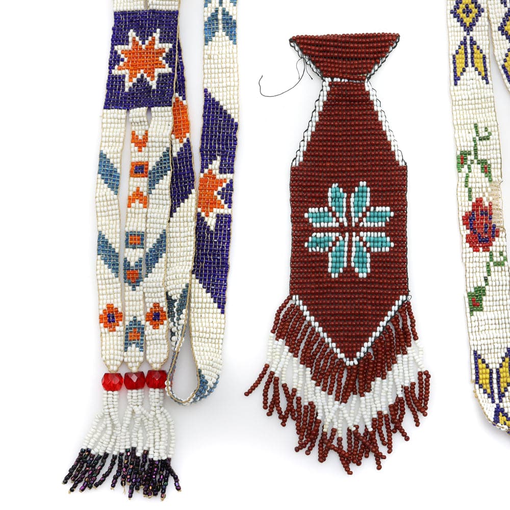 Group of 3 - 2 Plateau Beaded Necklaces and 1 Beaded Pendant c. 1900-20s (DW90377A-1020-001) 3
