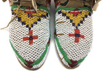 Possibly Gros Ventre Beaded Moccasins, c. 1900s, 8" x 9.5" x 3.5" each (DW90757-0421-012)1