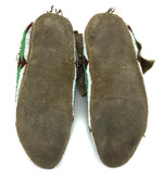 Possibly Gros Ventre Beaded Moccasins, c. 1900s, 8" x 9.5" x 3.5" each (DW90757-0421-012)5