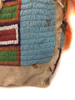 Pair of Lakota Beaded Teepee Bags c. 1890s, 14" x 17" each (DW91077-0418-029)