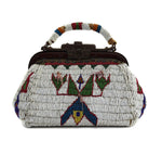 Sioux - Beaded Leather Doctor's Medicine Bag c. 1892, 10" x 8.5" x 5" (DW91880A-0922-001)
