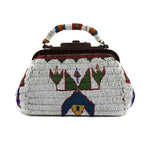 Sioux - Beaded Leather Doctor's Medicine Bag c. 1892, 10" x 8.5" x 5" (DW91880A-0922-001)