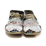 Gros Ventre Leather Beaded Moccasins c. 1890s, 3.25" x 9.5" x 3.5" (DW92323A-0421-002) 1
