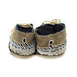 Gros Ventre Leather Beaded Moccasins c. 1890s, 3.25" x 9.5" x 3.5" (DW92323A-0421-002) 3
