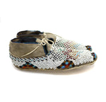 Gros Ventre Leather Beaded Moccasins c. 1890s, 3.25" x 9.5" x 3.5" (DW92323A-0421-002) 2
