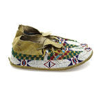 Sioux Leather Beaded Moccasins c. 1890s, 4" x 9.5" x 3.5" (DW92323A-0421-005) 2
