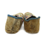 Woodlands (Sac and Fox) Leather Beaded Moccasins c. 1890-1900s, 3.5" x 9.5" x 3.5" (DW92323A-0421-006) 3
