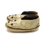 Eskimo Seal Leather and Beaded Baby Moccasins c. 1900s, 2" x 5" x 2" (DW92323A-0421-007) 2

