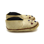 Eskimo Seal Leather and Beaded Baby Moccasins c. 1900s, 2" x 5" x 2" (DW92323A-0421-007) 4
