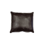 Custom Leather Pillow with c. 1900-10s Navajo Ganado Textile Inlay, 17" x 18" x 6" (F1453-005) 1