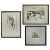 SOLD Group of 3 - Two Prints by Kenneth Adams (1897-1966) and One Woodblock by Woody Crumbo (1912-1989)