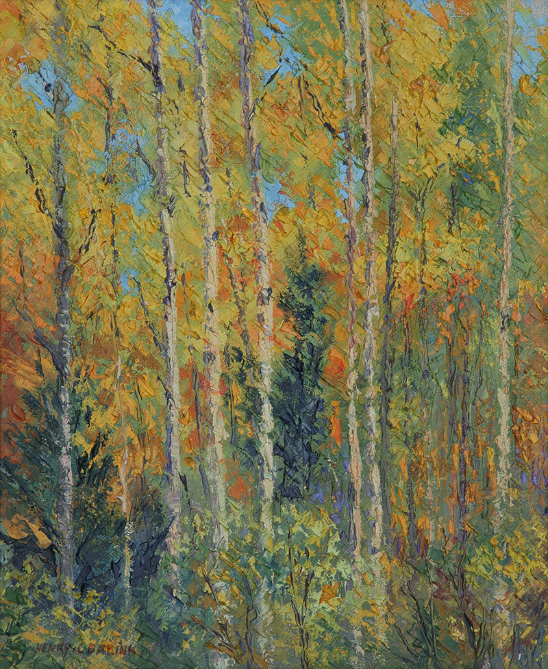 SOLD Henry Balink (1882-1963) - Autumn Aspens